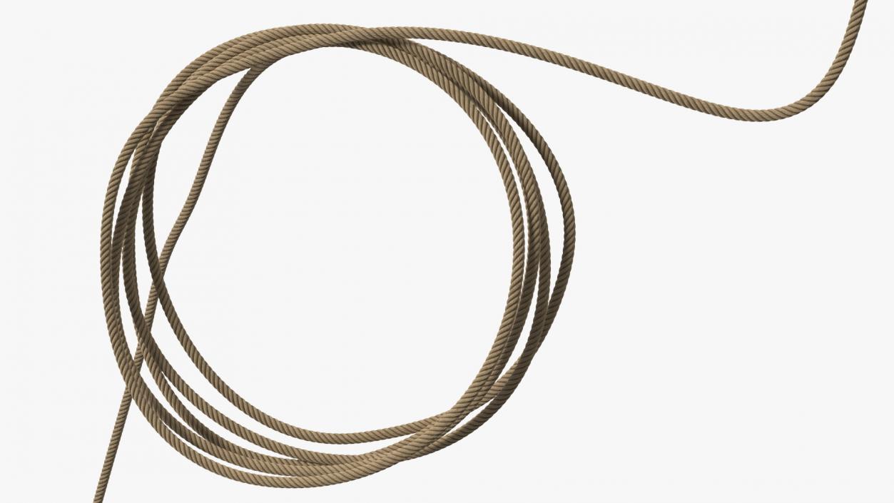 3D model Western Lasso Rope Dynamic Position