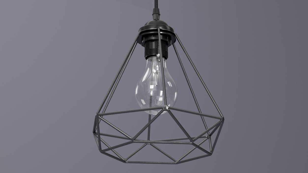 Pendant Light Black 3D model