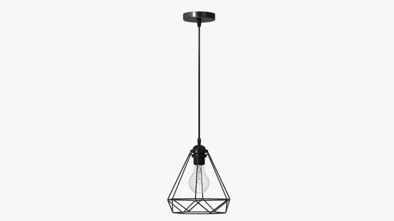 Pendant Light Black 3D model