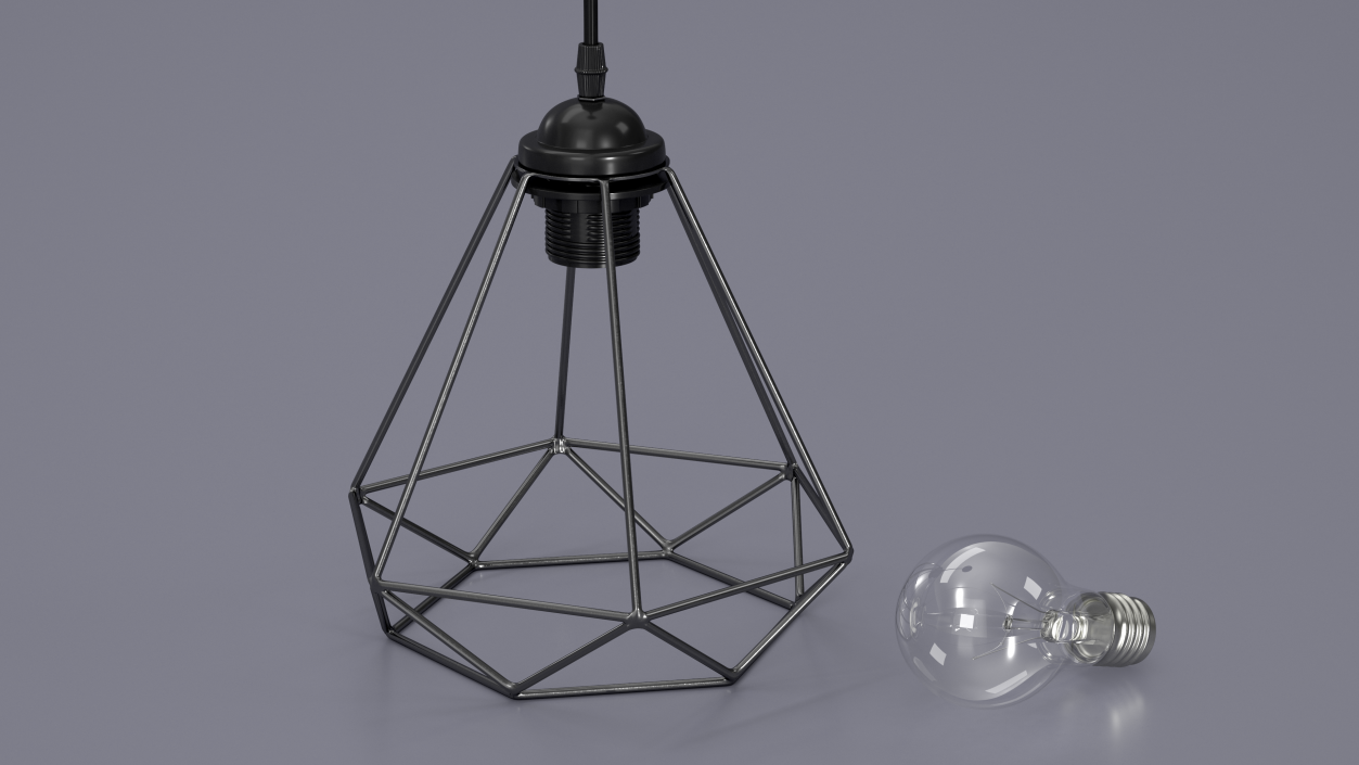 Pendant Light Black 3D model