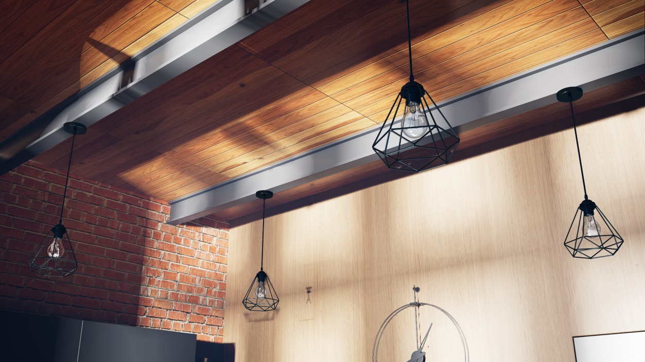 Pendant Light Black 3D model