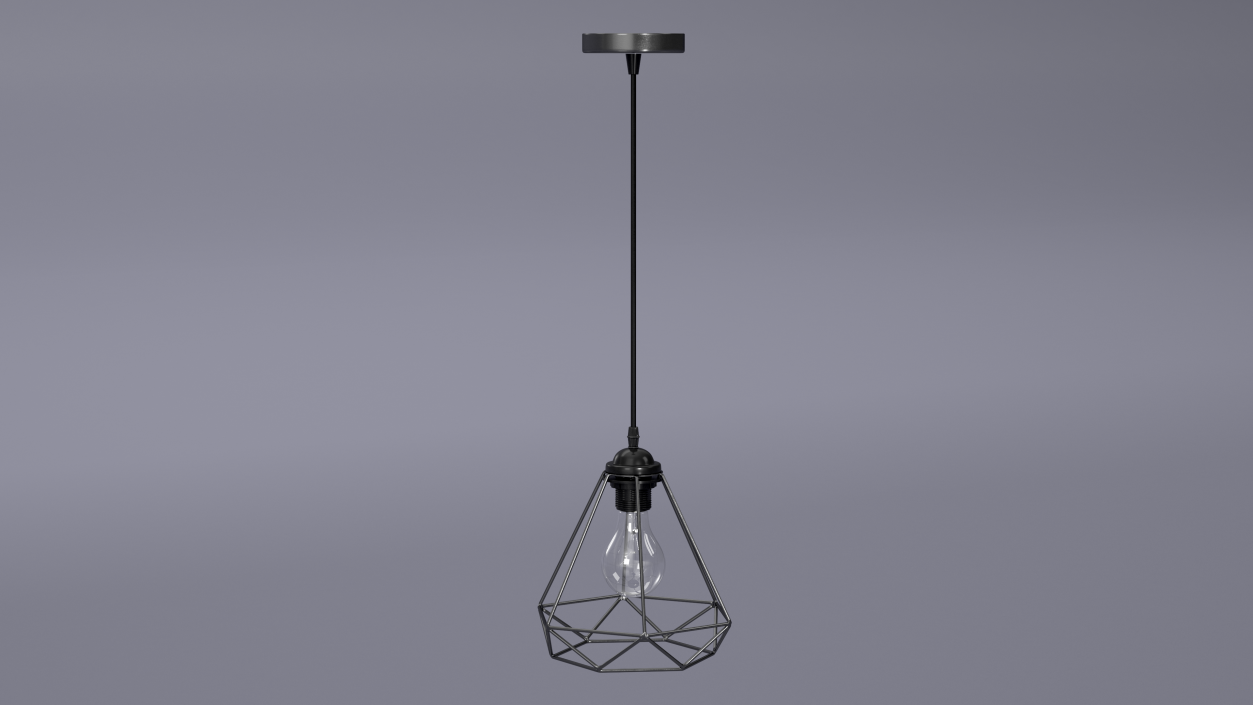 Pendant Light Black 3D model