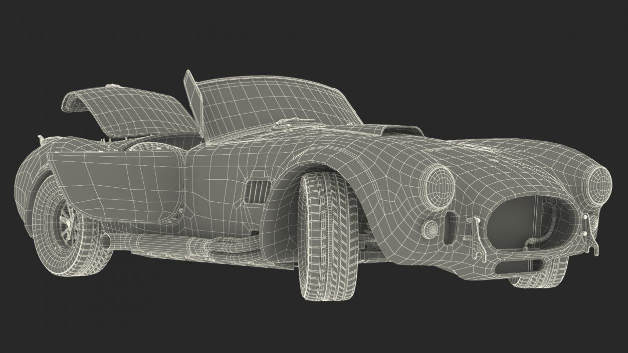 Shelby Cobra 1965 Rigged 3D model