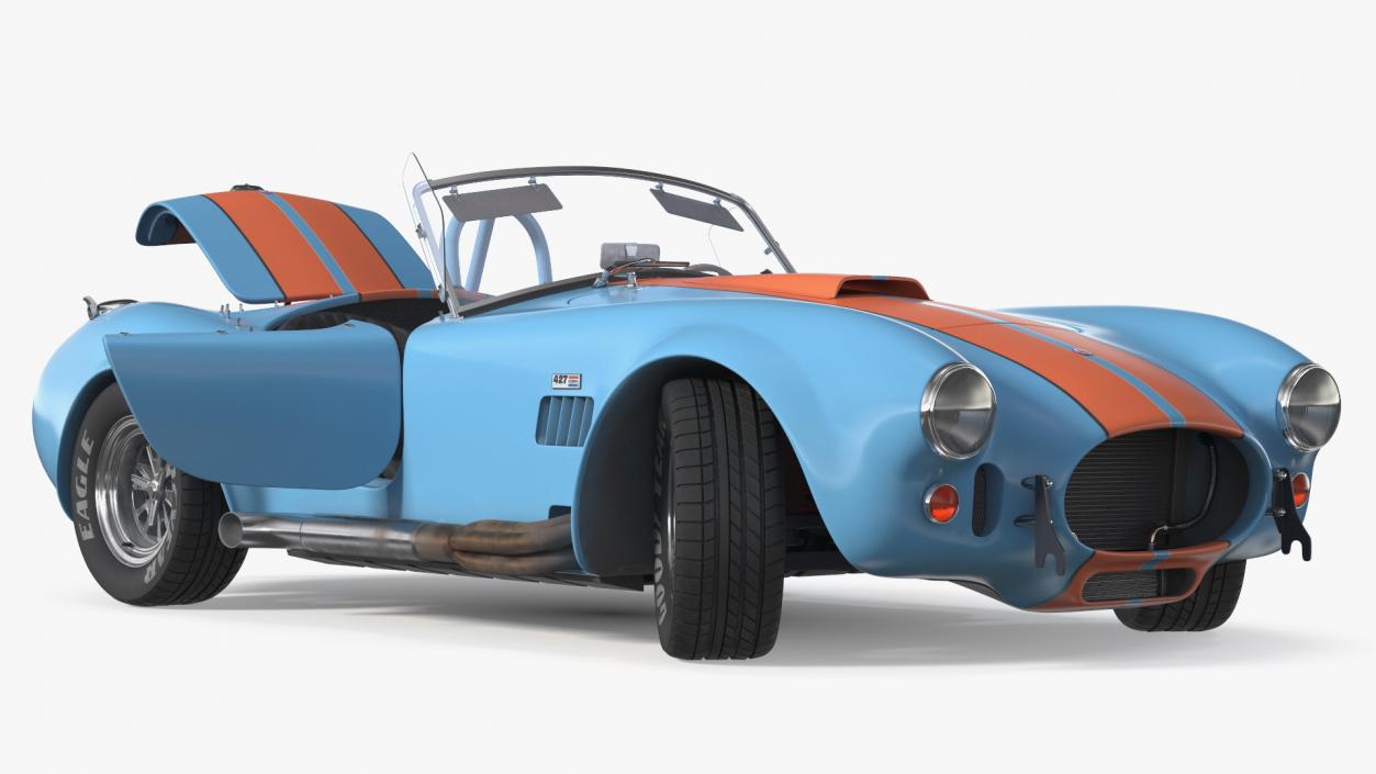 Shelby Cobra 1965 Rigged 3D model