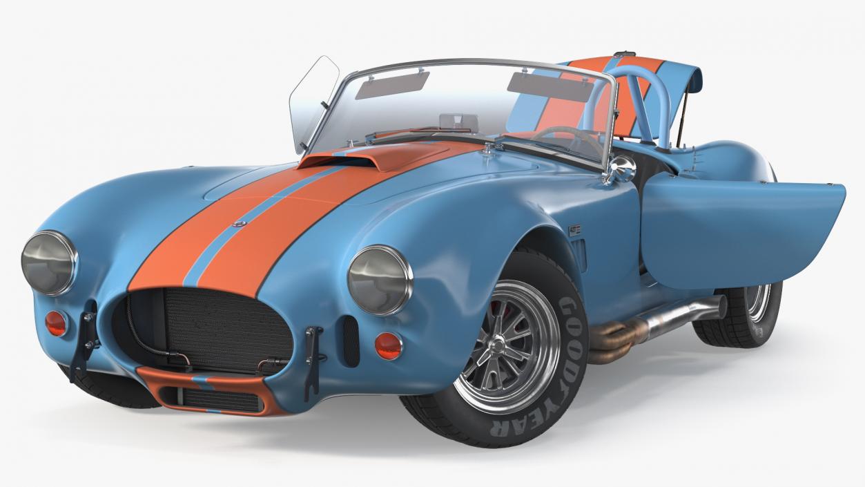 Shelby Cobra 1965 Rigged 3D model