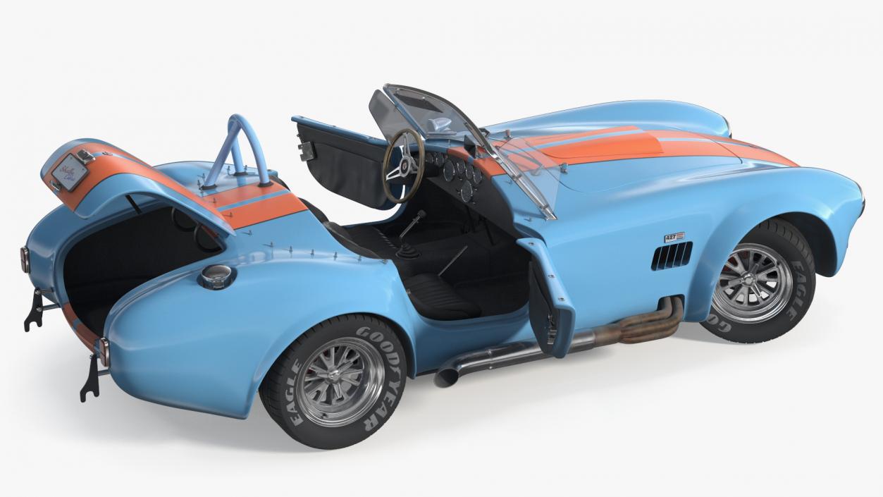 Shelby Cobra 1965 Rigged 3D model