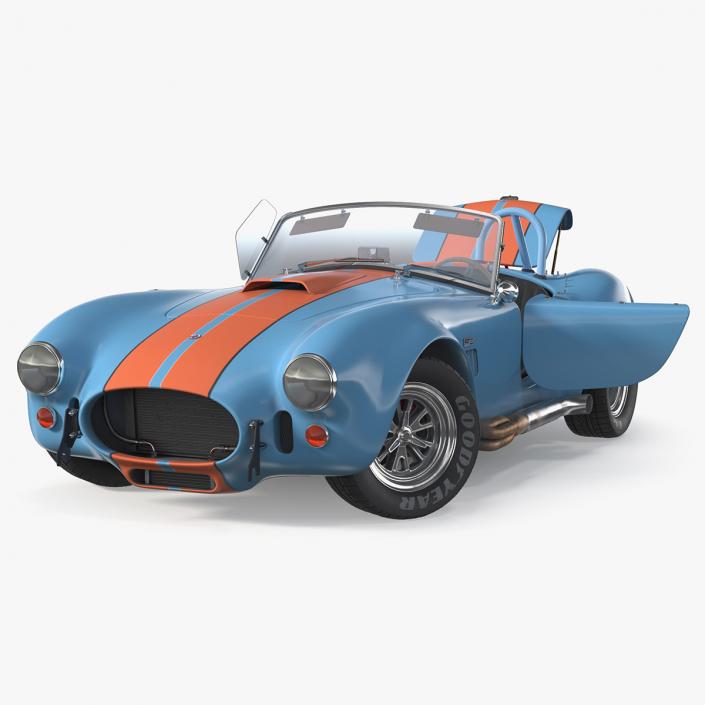 Shelby Cobra 1965 Rigged 3D model