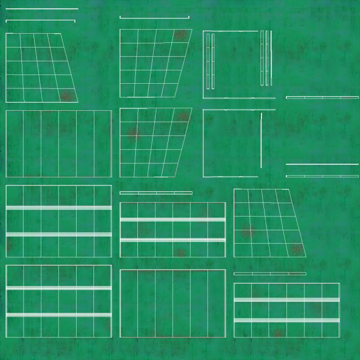 3D Industrial Dumpster with Open Lid model