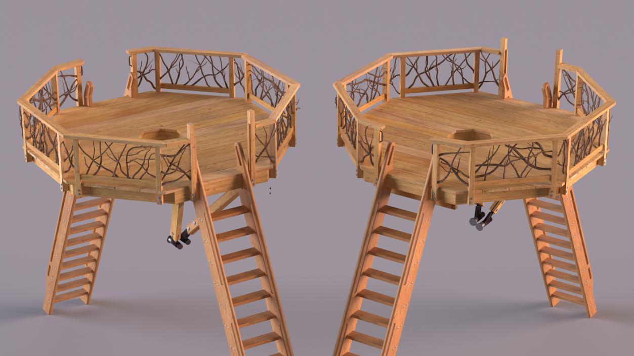 3D Tree Platform model