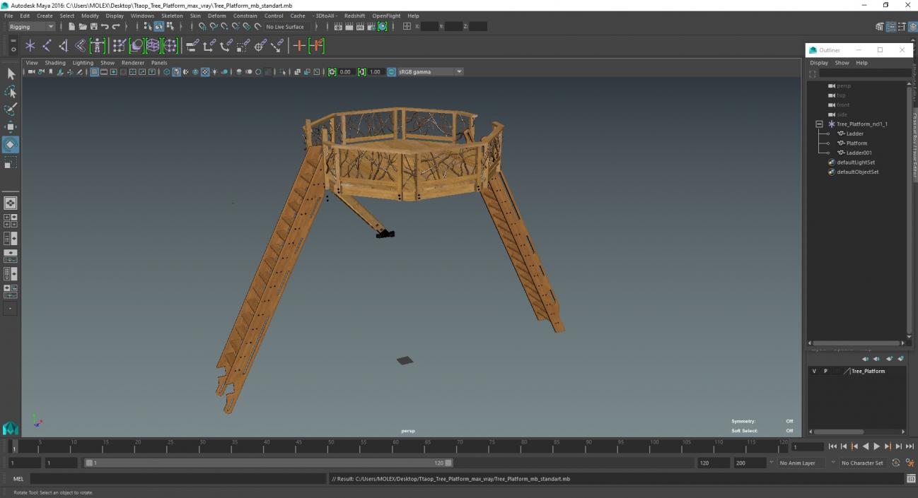 3D Tree Platform model