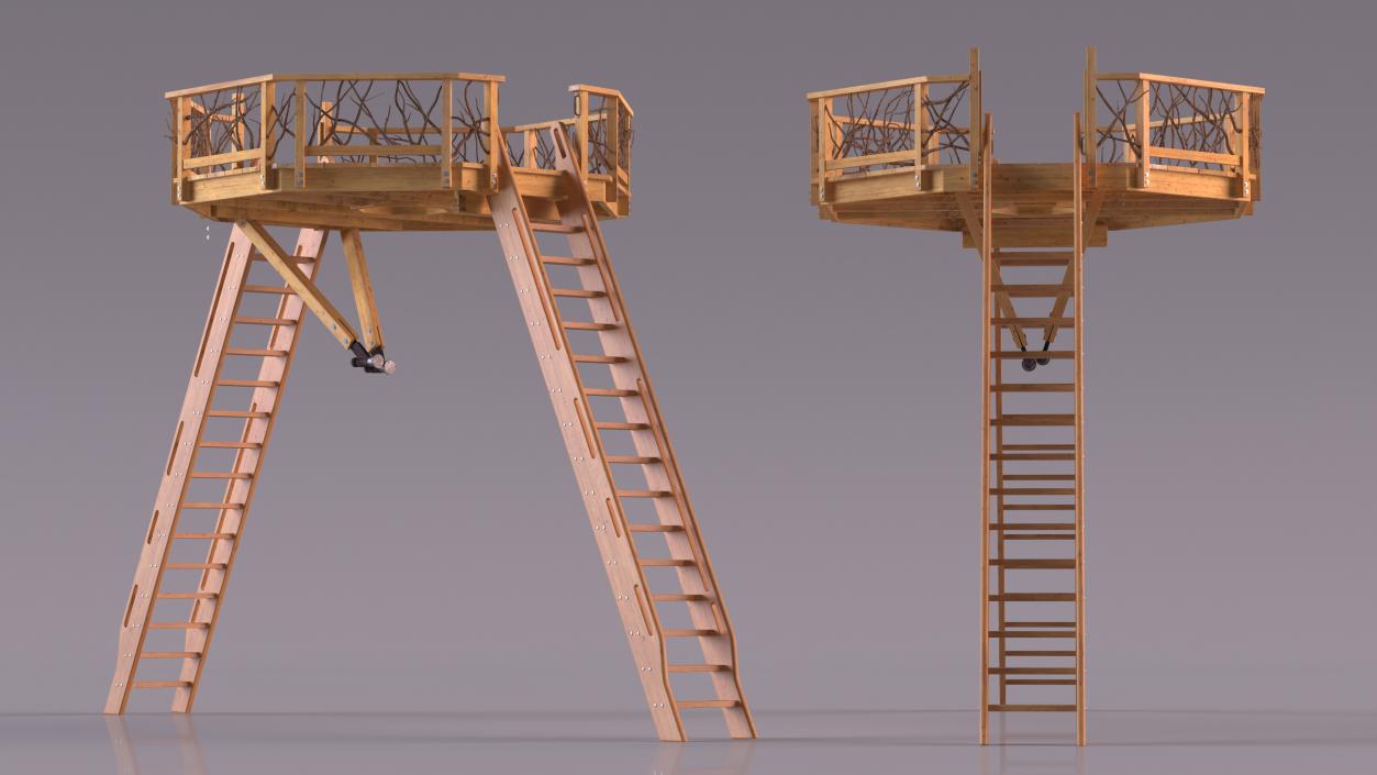 3D Tree Platform model