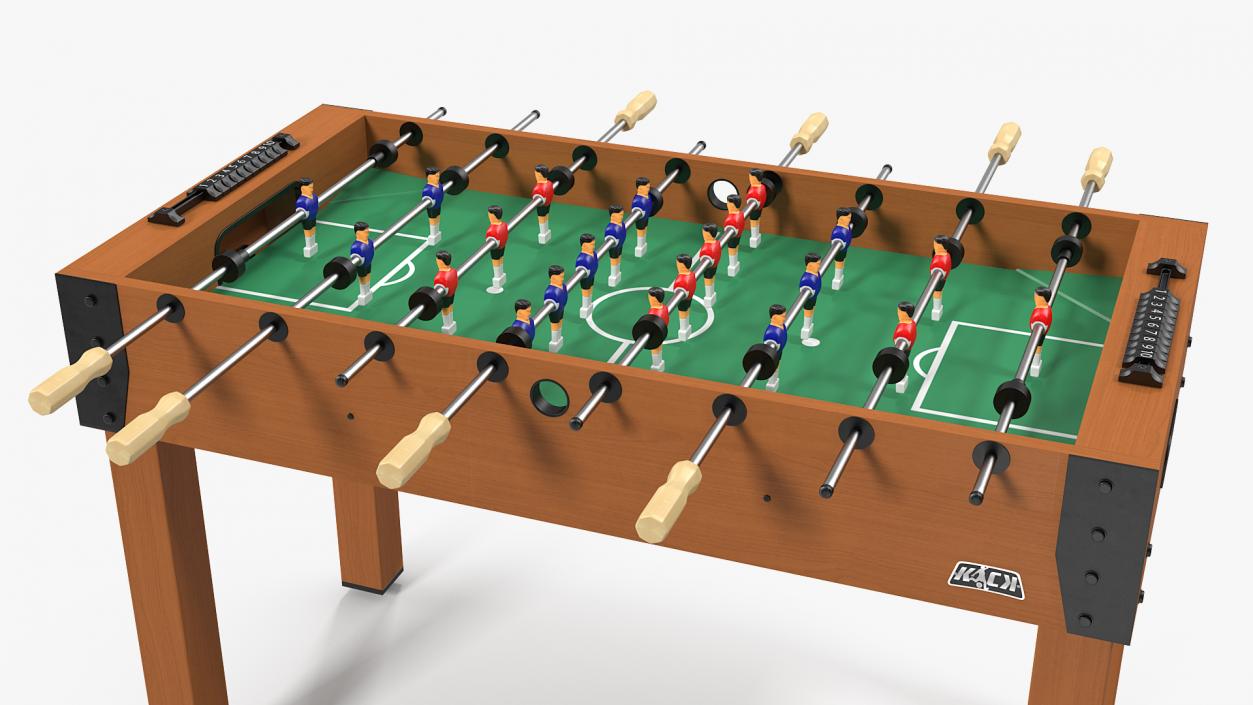 3D Portable Mini Foosball Table model