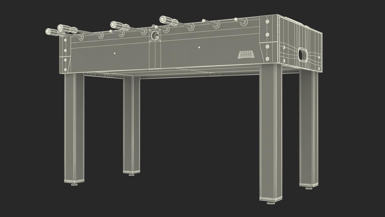 3D Portable Mini Foosball Table model