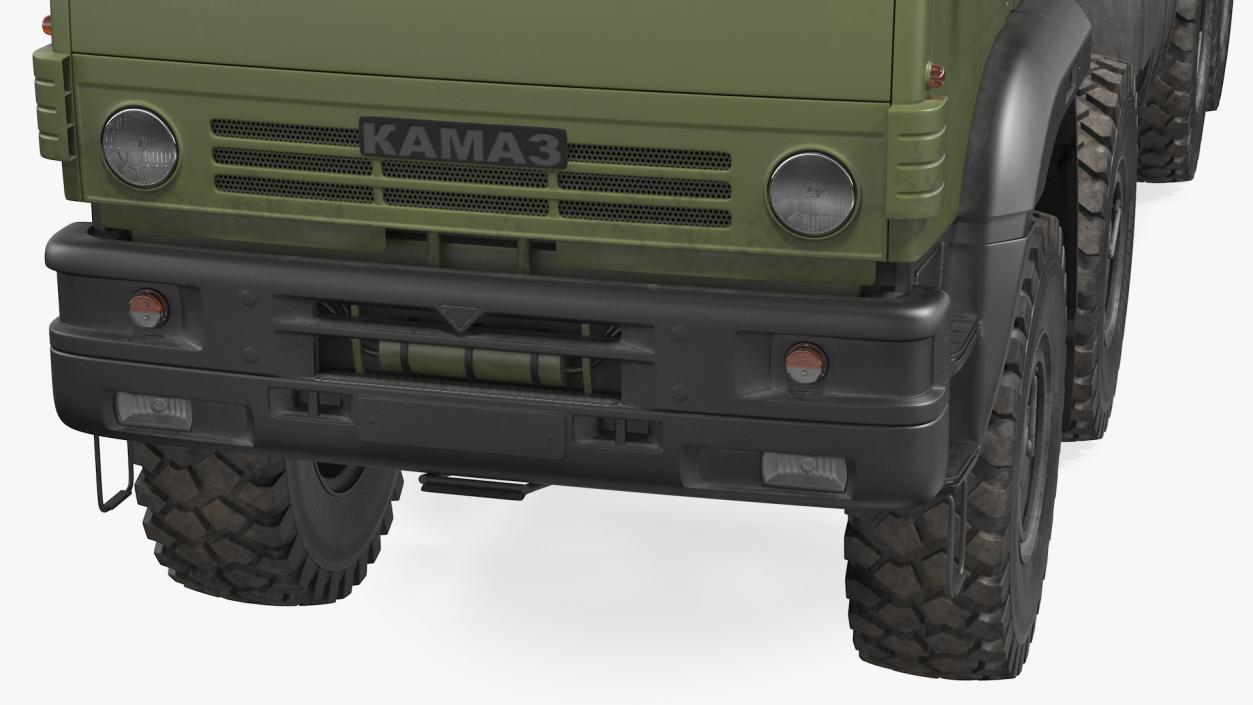 Kamaz 6350 8x8 Military Truck Chassis 3D