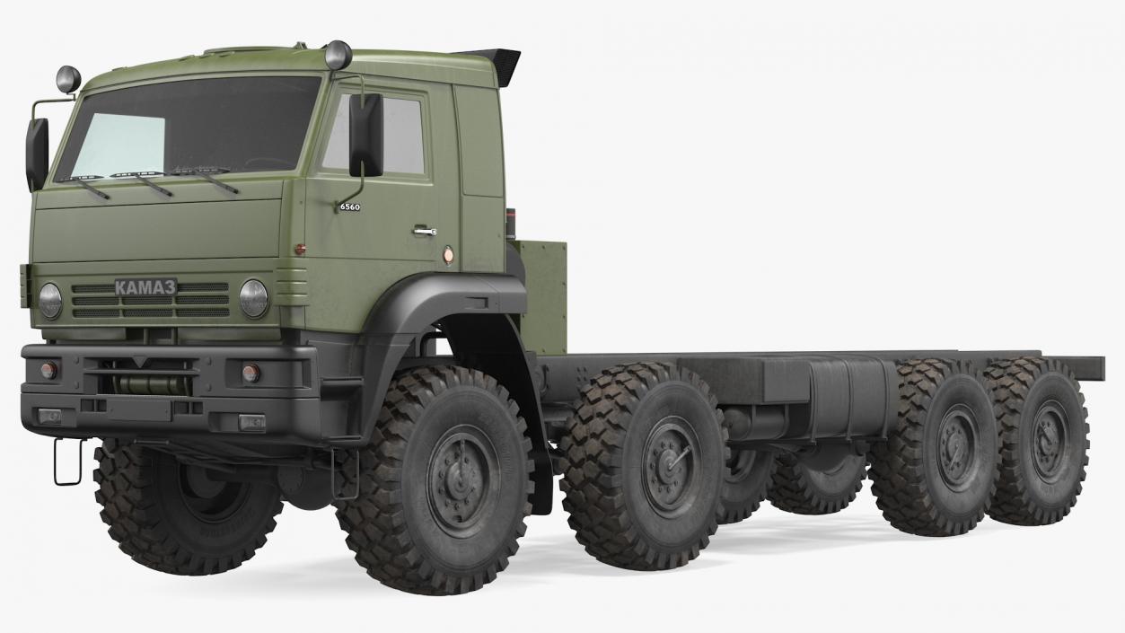 Kamaz 6350 8x8 Military Truck Chassis 3D