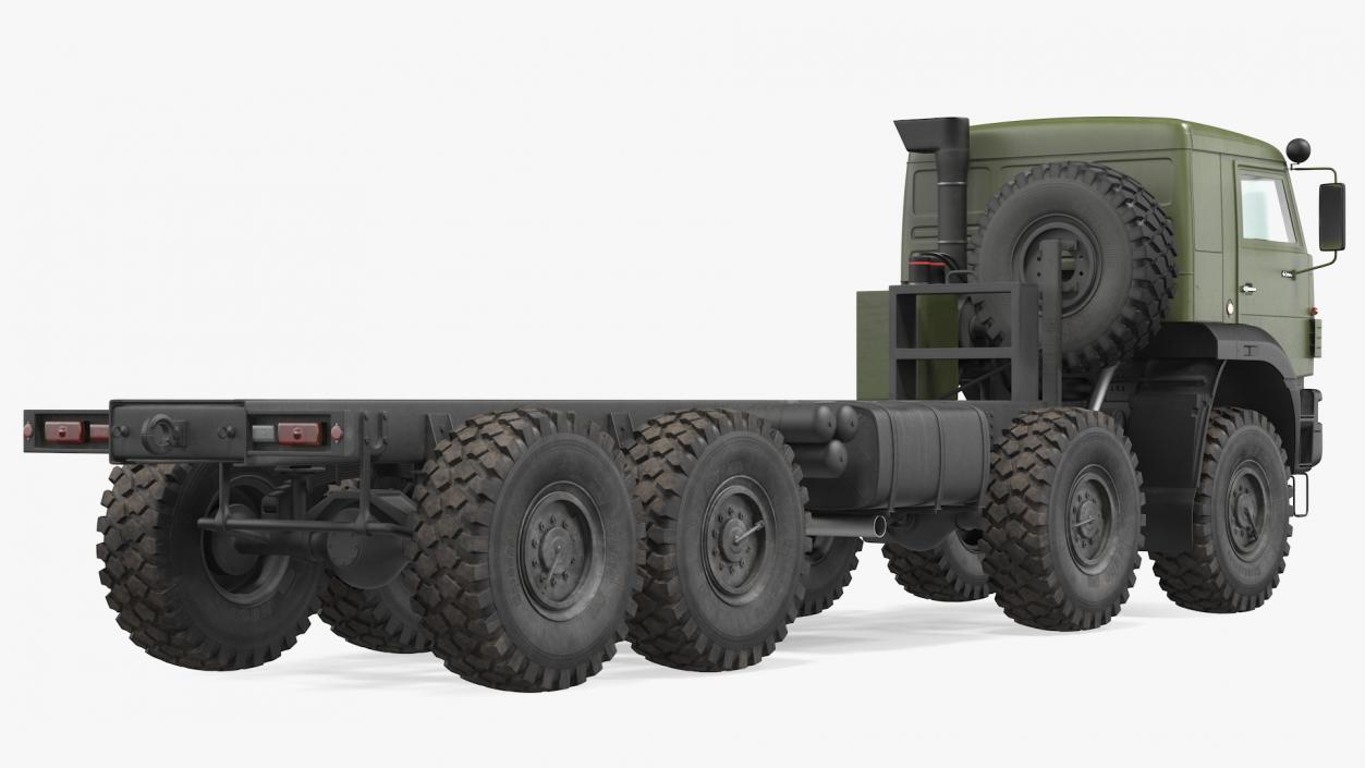 Kamaz 6350 8x8 Military Truck Chassis 3D