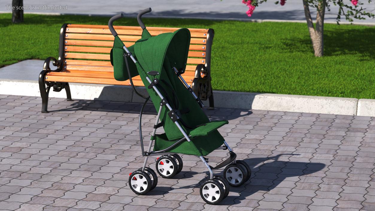 3D model Compact Baby Stroller With Bag