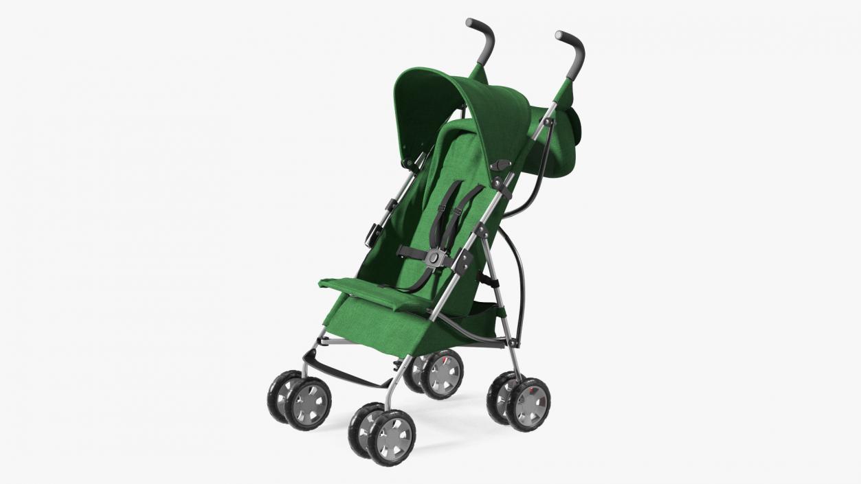 3D model Compact Baby Stroller With Bag