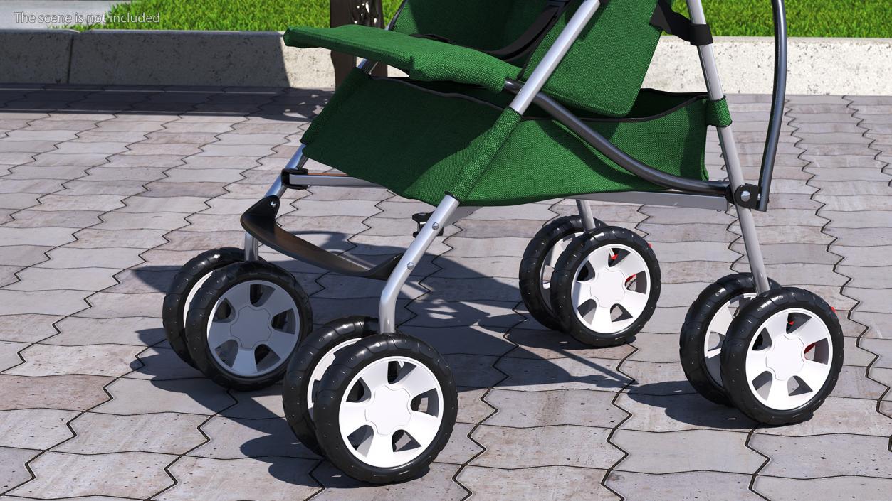 3D model Compact Baby Stroller With Bag