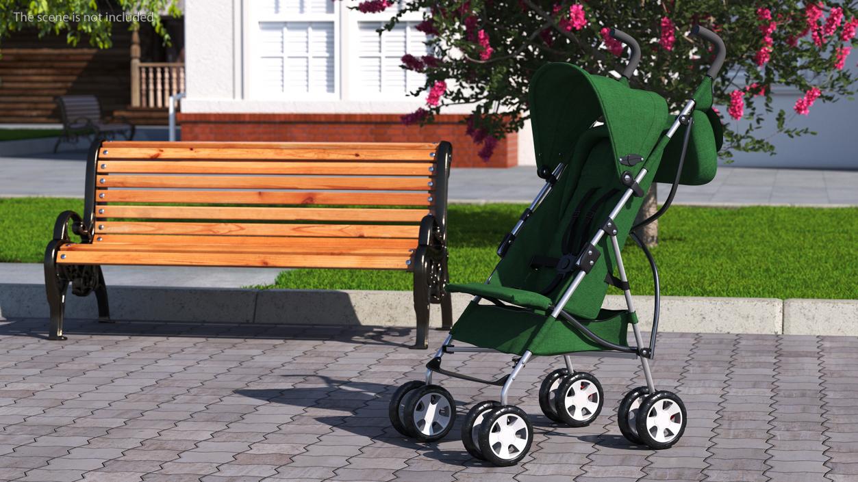 3D model Compact Baby Stroller With Bag