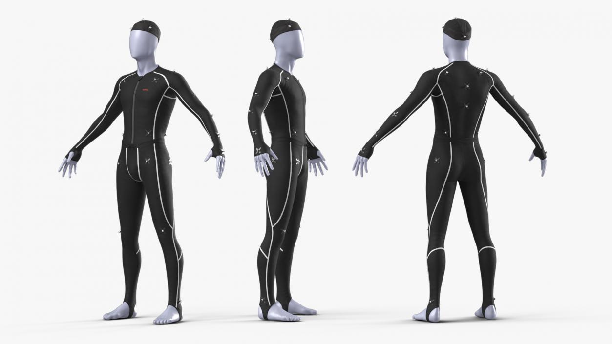 3D OptiTrack Motion Capture Suit Rigged