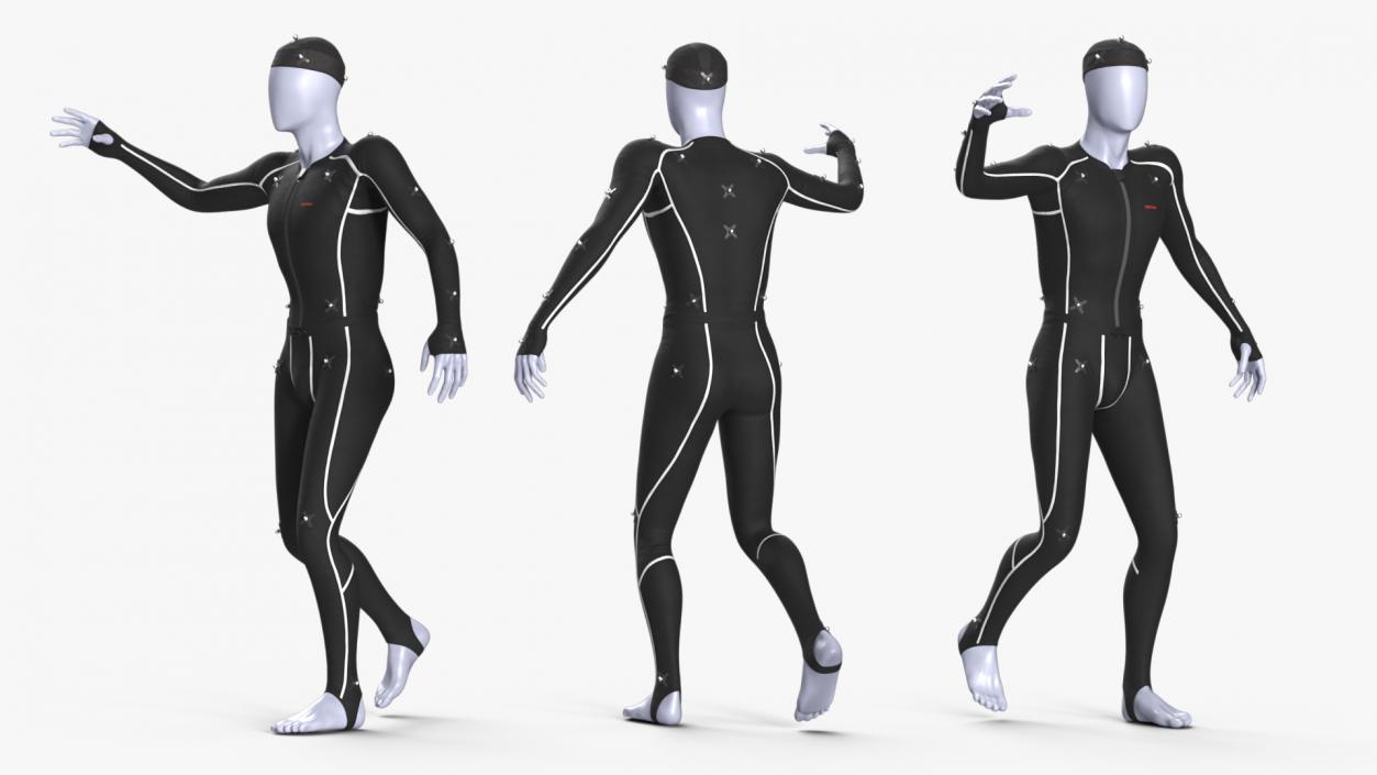 3D OptiTrack Motion Capture Suit Rigged