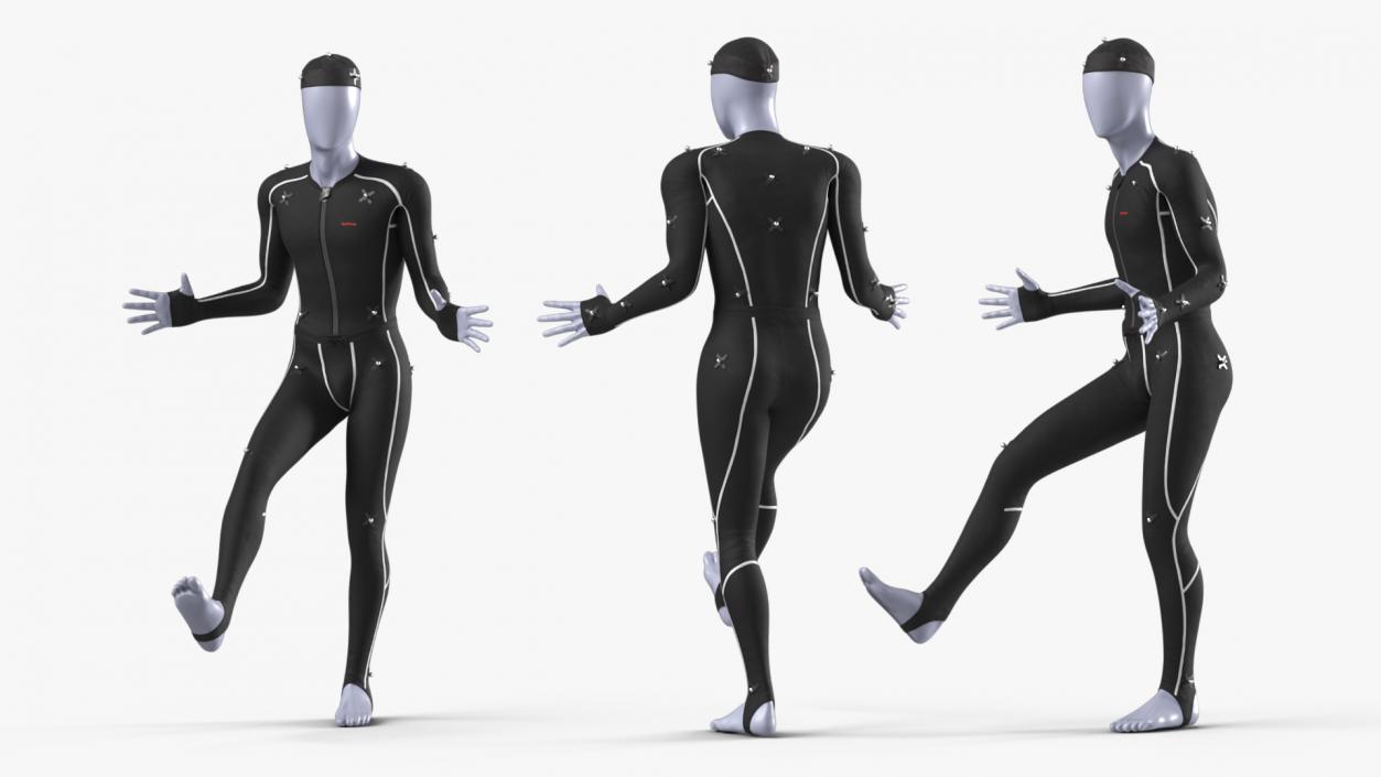 3D OptiTrack Motion Capture Suit Rigged