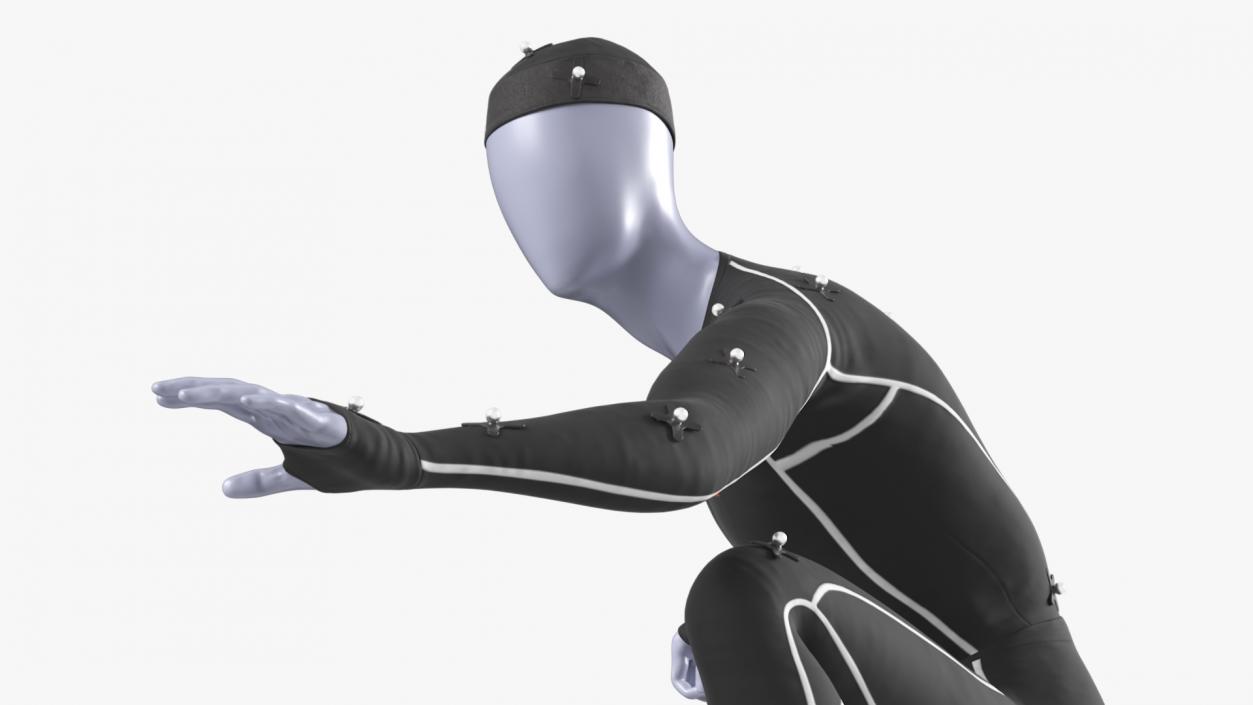 3D OptiTrack Motion Capture Suit Rigged