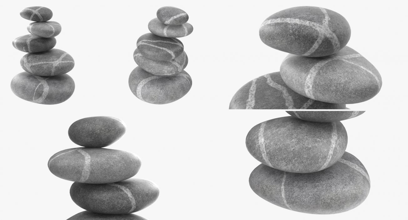 3D model Zen Stones