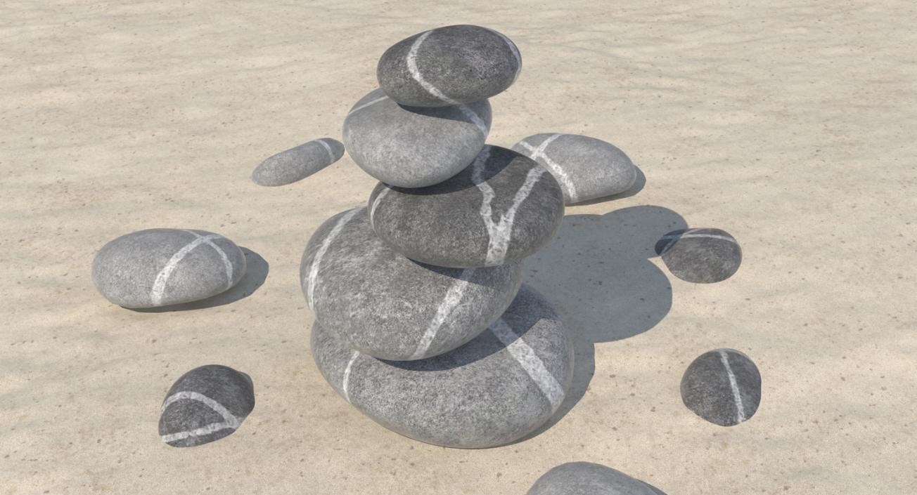 3D model Zen Stones