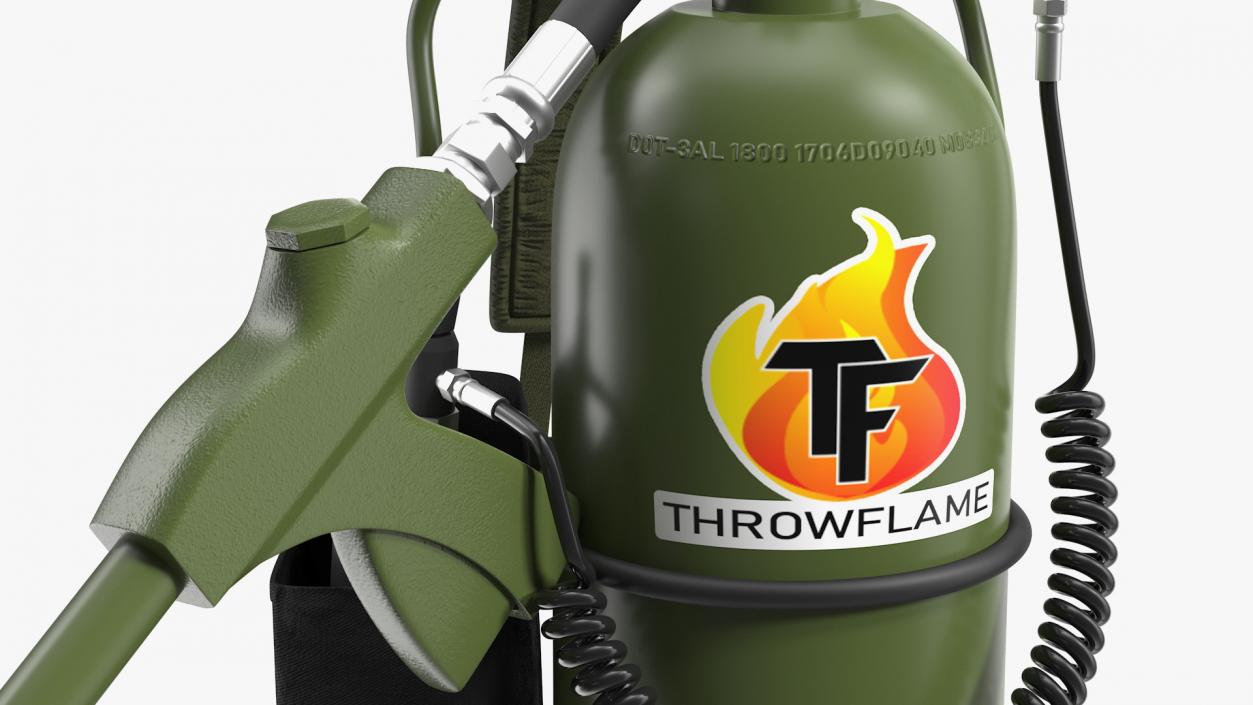 3D Throwflame XL18 Flamethrower model