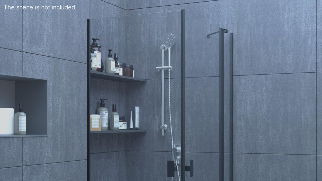 Wall Mount Hand Shower Silver 3D model