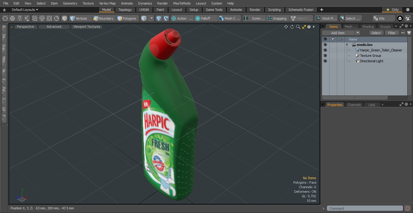 Harpic Green Toilet Cleaner 3D