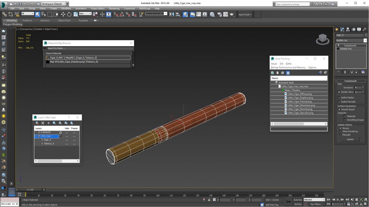 Little Cigar 2 3D model