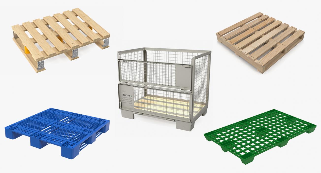 3D model Pallets Collection 2