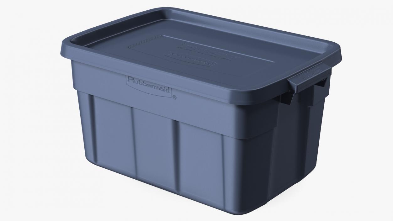 3D Rubbermaid Roughneck Stackable Storage Tote 14 Gallon model