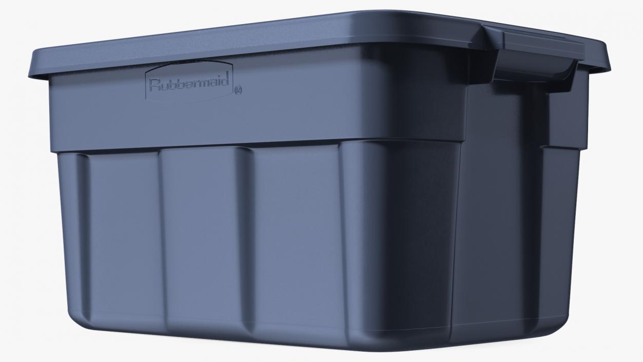 3D Rubbermaid Roughneck Stackable Storage Tote 14 Gallon model