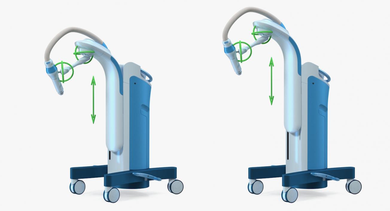 3D Brachytherapy Machine Rigged model