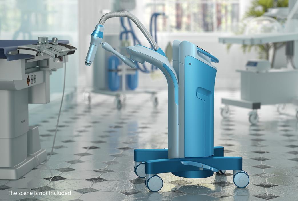 3D Brachytherapy Machine Rigged model