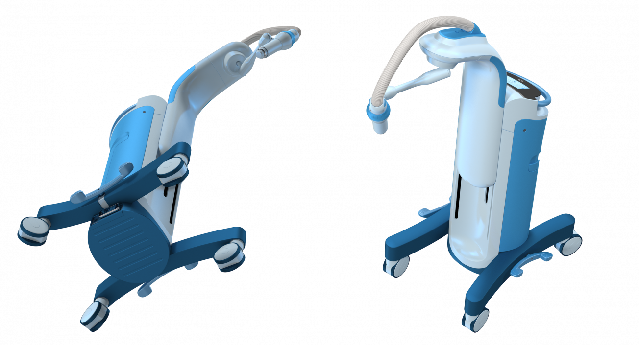 3D Brachytherapy Machine Rigged model