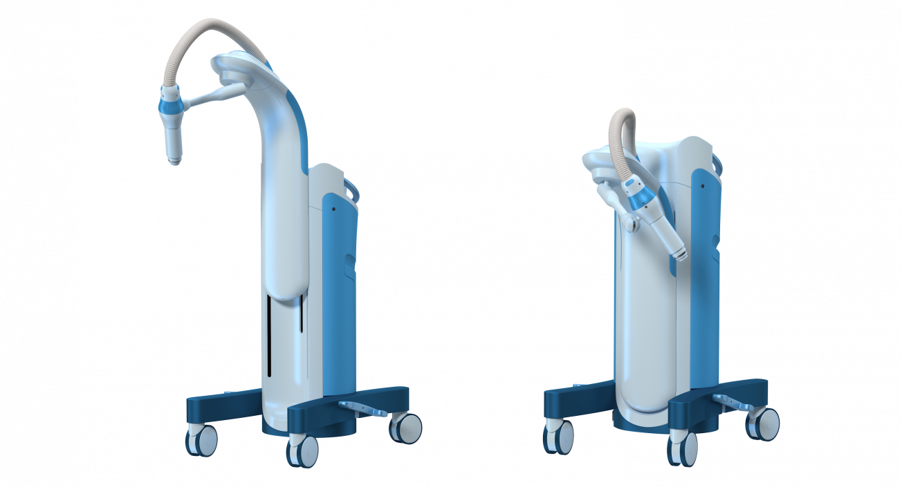 3D Brachytherapy Machine Rigged model