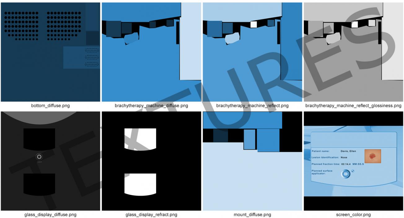 3D Brachytherapy Machine Rigged model