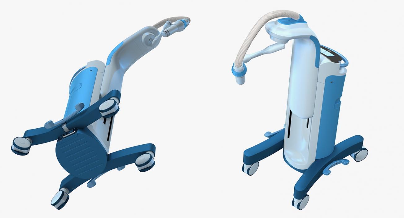 3D Brachytherapy Machine Rigged model