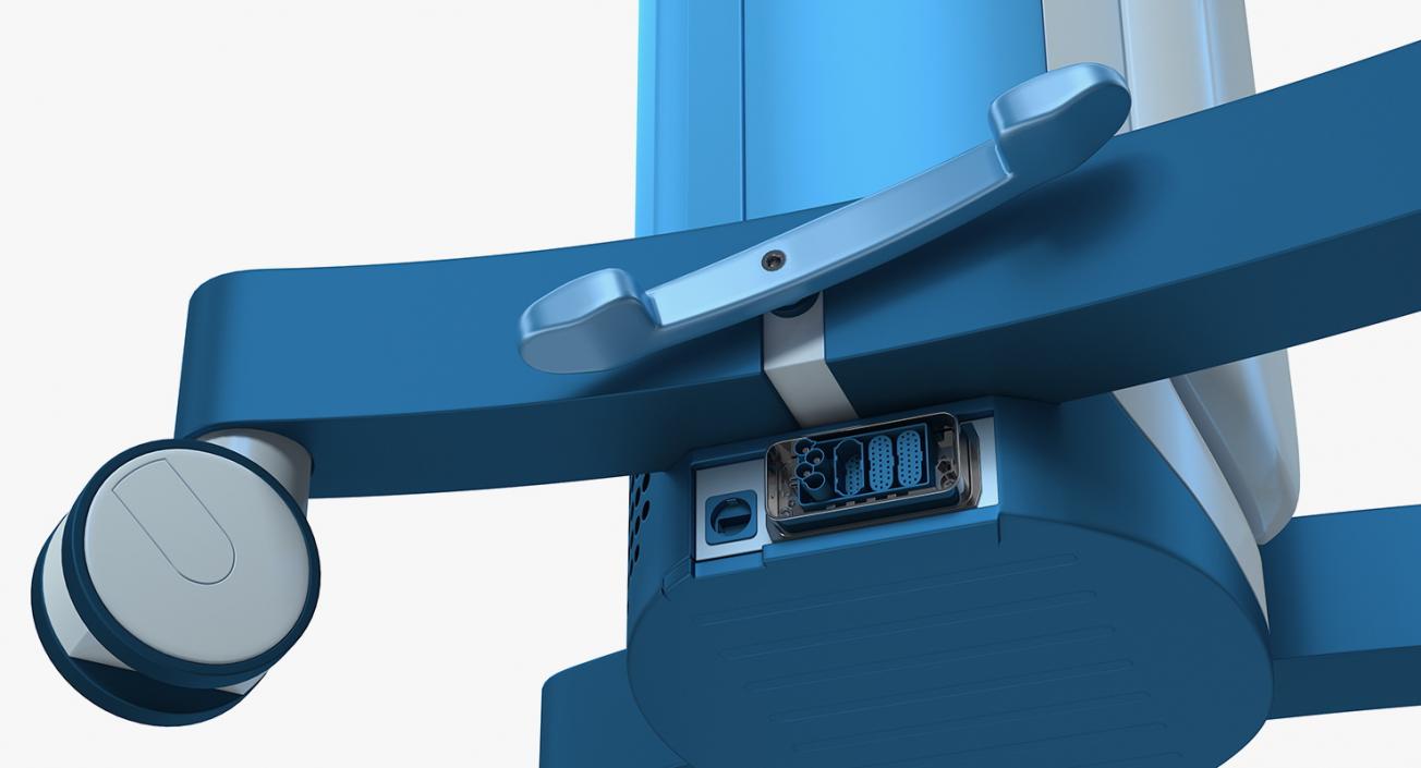 3D Brachytherapy Machine Rigged model