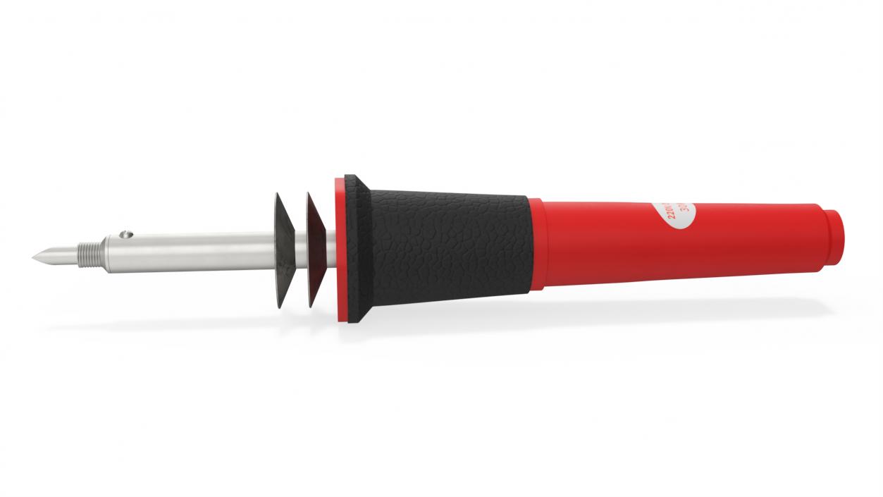 3D model Woodburning Soldering Tool Red