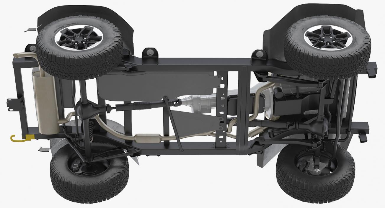 3D model 4x4 Chassis Rigged 2