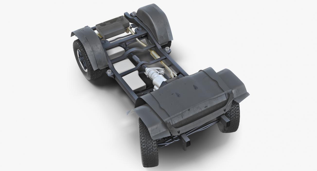 3D model 4x4 Chassis Rigged 2