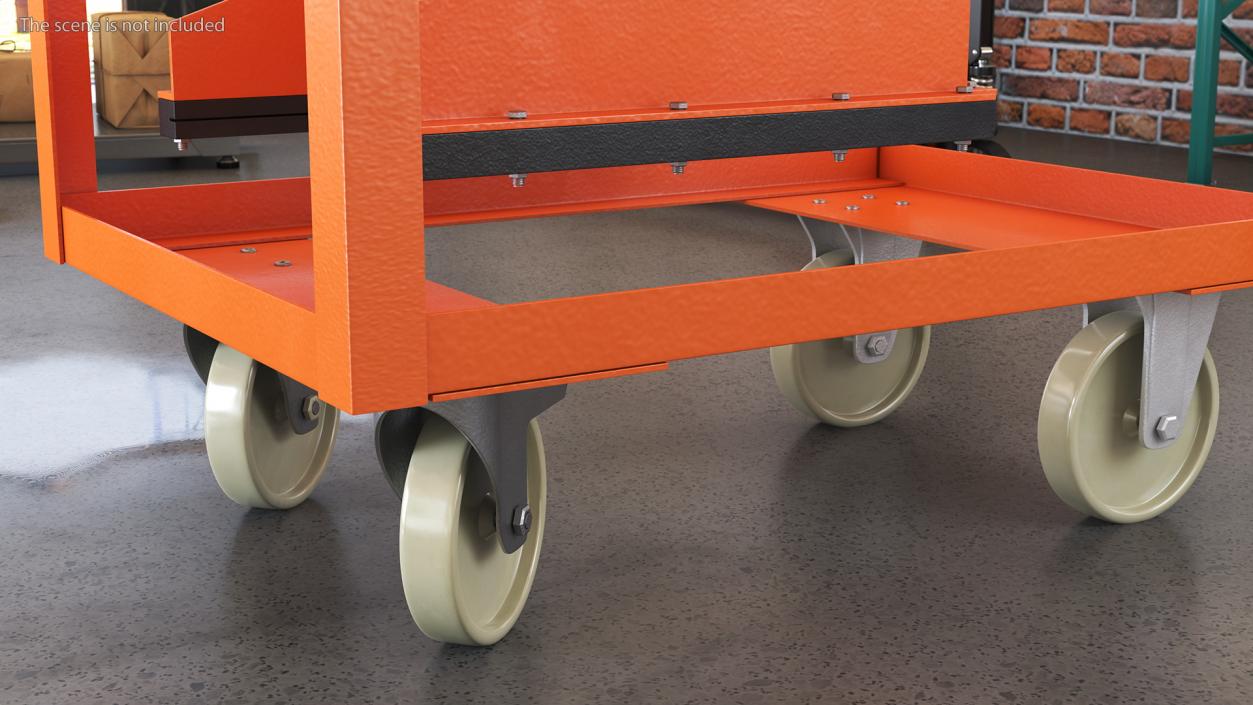 3D model Silo Container with Slide Closure Orange