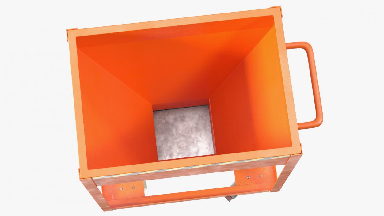 3D model Silo Container with Slide Closure Orange