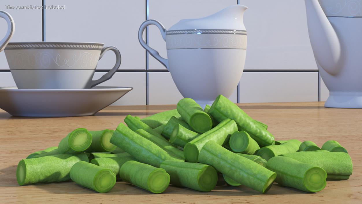 Heap of Cut French Beans 3D model